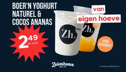 Zuivelhoeve Boer'n yoghurt naturel & cocos ananas aanbieding