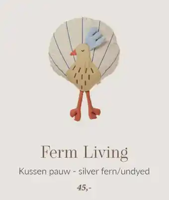 Babypark Ferm Living Kussen pauw aanbieding