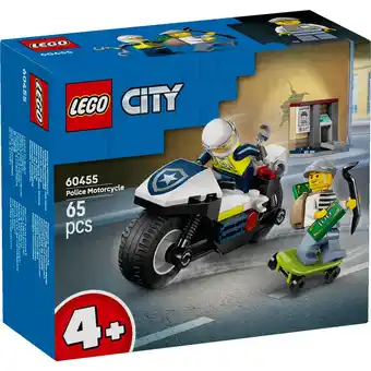 Top1Toys LEGO 60455 City Police Achtervolging Op Politiemotor aanbieding
