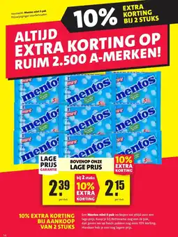 Nettorama Mentos mint 5-pak aanbieding