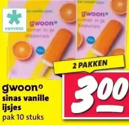 Nettorama gwoonº sinas vanille ijsjes aanbieding
