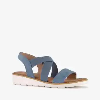 Scapino Natuform dames sandalen denim blauw aanbieding
