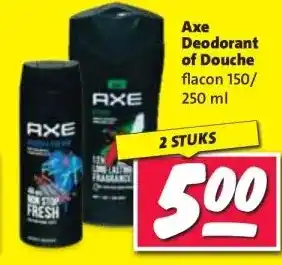 Nettorama Axe Deodorant of Douche aanbieding