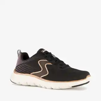Scapino Skechers Flex Appeal 5.0 sneakers zwart glitter aanbieding