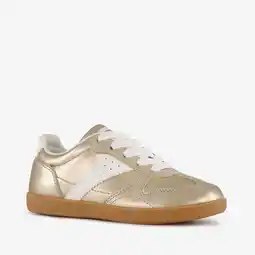 Scapino Blue Box meisjes sneakers goudkleurig wit aanbieding