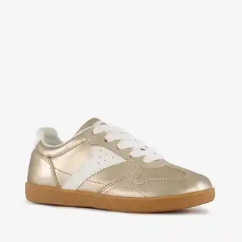 Scapino Blue Box meisjes sneakers goudkleurig wit aanbieding