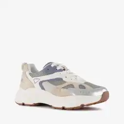 Scapino Blue Box dames dad sneakers beige zilver aanbieding