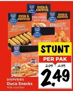 Vomar Voordeelmarkt DIEPVRIES Duca Snacks aanbieding