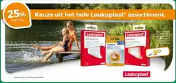 Trekpleister 25% korting Keuze uit het hele LeukoplastⓇ assortiment. aanbieding