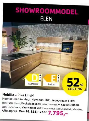 Sijben Nobilia Riva LineN aanbieding