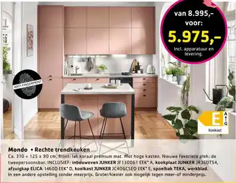 Sijben Mondo • Rechte trendkeuken aanbieding