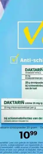 Trekpleister Daktarin strooipoeder 20 gram Daktarin crème 15 gram aanbieding