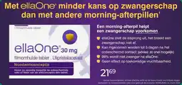 Trekpleister Met ellaOne® minder kans op zwangerschap dan met andere morning-afterpillen' aanbieding