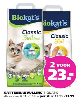 Ranzijn Kattenbakvulling biokat's aanbieding