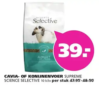 Ranzijn Cavia of konijnenvoer supreme aanbieding