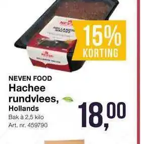 Bidfood Neven Food Hachee Rundvlees 15% Korting 2.5 kilo aanbieding