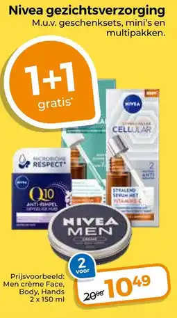 Trekpleister Nivea gezichtsverzorging aanbieding