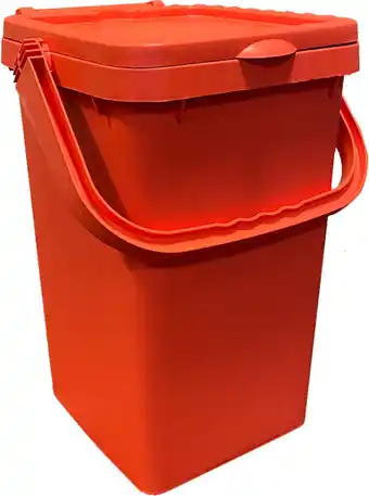 Bol.com Team NL Ecoplus 25 liter afvalemmer oranje - afvalscheidingsbak - sorteerbak - afvalbak aanbieding