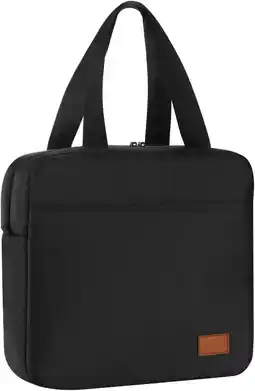 Amazon AOSBOS Kleine koeltas, lunchtas met ritssluiting, waterdicht, voor werk, zwart aanbieding