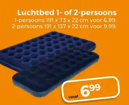 Trekpleister Luchtbed 1 of 2 persoons aanbieding