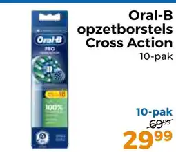 Trekpleister Oral-B opzetborstels Cross Action aanbieding