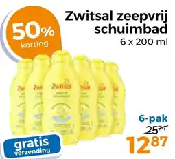 Trekpleister Zwitsal zeepvrij schuimbad aanbieding