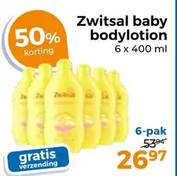 Trekpleister Zwitsal baby bodylotion aanbieding