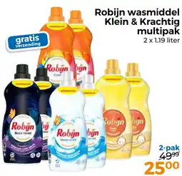 Trekpleister Robijn wasmiddel Klein & Krachtig multipak aanbieding