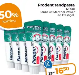 Trekpleister Prodent tandpasta aanbieding