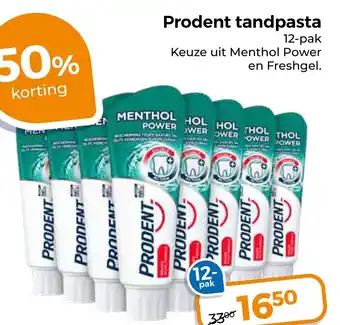 Trekpleister Prodent tandpasta aanbieding