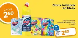 Trekpleister Glorix toiletbok en bleek aanbieding