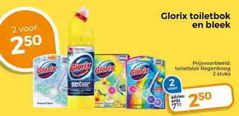 Trekpleister Glorix toiletbok en bleek aanbieding