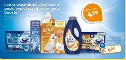 Trekpleister Lenor wasmiddel vloeibaar en pods, wasverzachter en geurbooster aanbieding