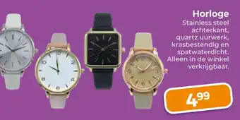 Trekpleister Horloge aanbieding