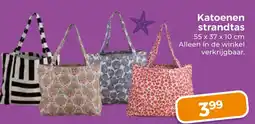 Trekpleister Katoenen strandtas aanbieding
