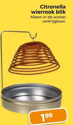 Trekpleister Citronella wierrook blik aanbieding