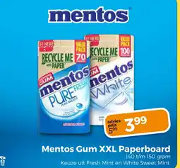 Trekpleister Mentos Gum XXL Paperboard aanbieding