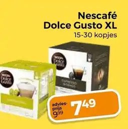 Trekpleister Nescafé Dolce Gusto XL aanbieding