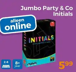 Trekpleister Jumbo Party & Co Initials aanbieding