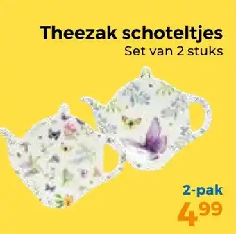 Trekpleister Theezak schoteltjes aanbieding
