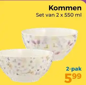 Trekpleister Kommen aanbieding