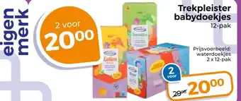 Trekpleister Trekpleister babydoekjes aanbieding