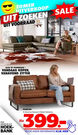 Seats and Sofas PANCHO In diverse kleuren Fabric Selecta aanbieding