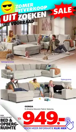 Seats and Sofas GIORGIA In diverse kleuren Fabric Selecta aanbieding