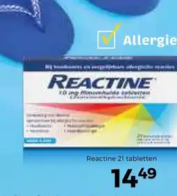 Trekpleister Reactine 21 tabletten aanbieding