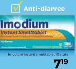 Trekpleister Imodium instant smelttablet aanbieding