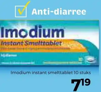 Trekpleister Imodium instant smelttablet aanbieding