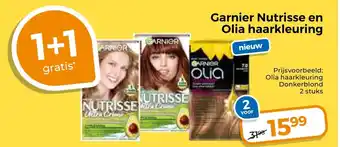Trekpleister Garnier Nutrisse en Olia haarkleuring aanbieding
