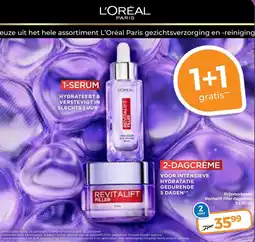 Trekpleister Keuze uit het hele assortiment L'Oréal Paris gezichtsverzorging en reiniging aanbieding