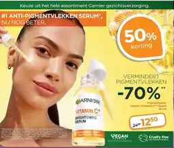 Trekpleister Keuze uit het hele assortiment Garnier gezichtsverzorging. aanbieding